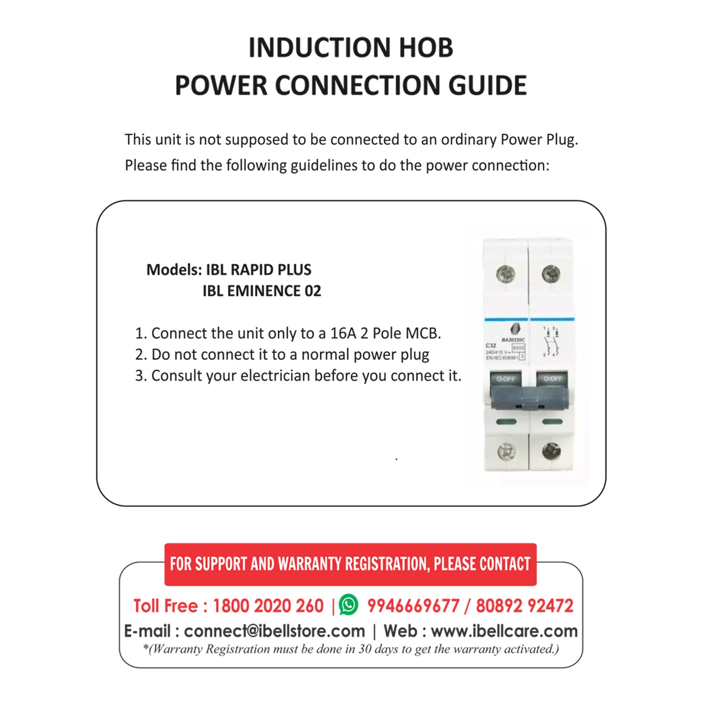 IBELL RAPID PLUS Induction Cooktop, Commercial Purpose & Heavy Duty, 3500W, Toughened Glass Top, Strong Metal Body, Auto-Off Protection, Timer Function, For Restaurants & Hotels (Silver)