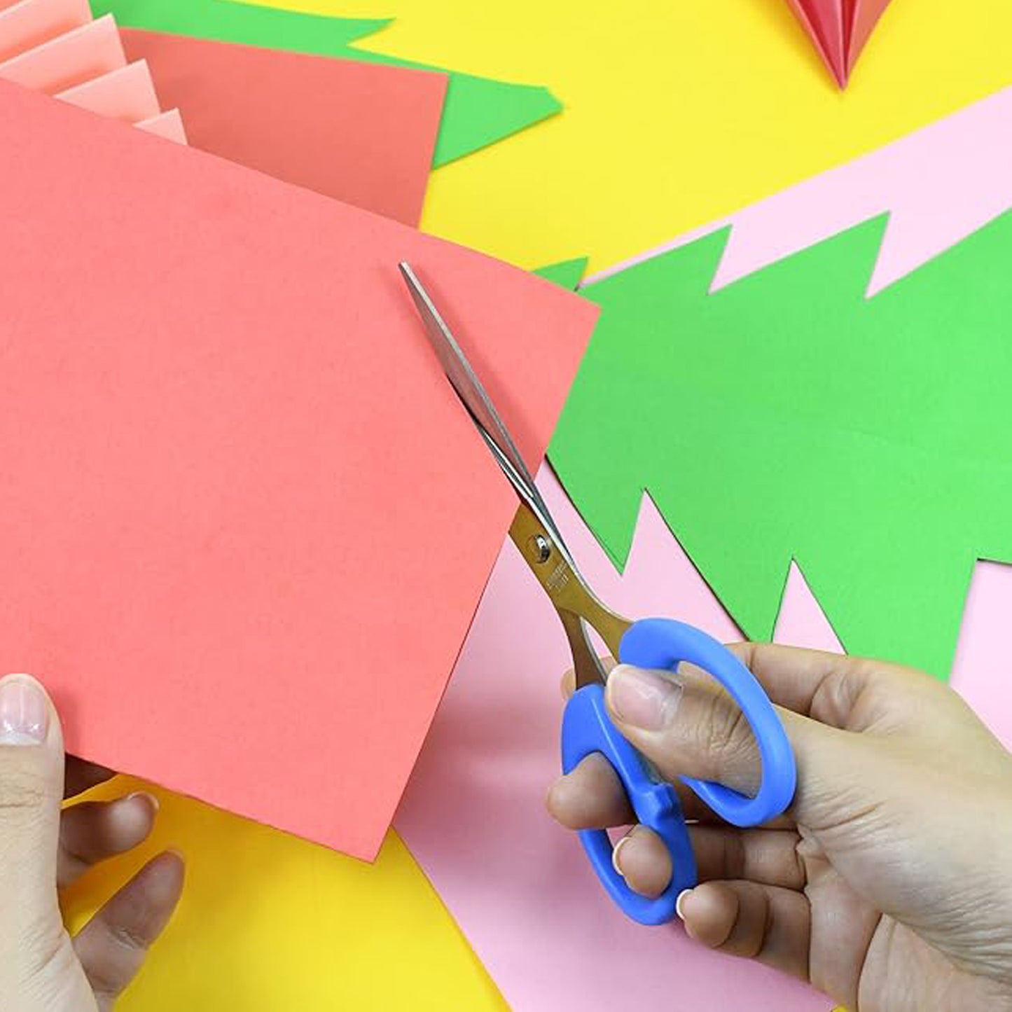 iBELL S100 Stainless Steel Scissors, Ergonomic Design, Multi-Function, Perfect for Home & Kitchen Use (Blue)