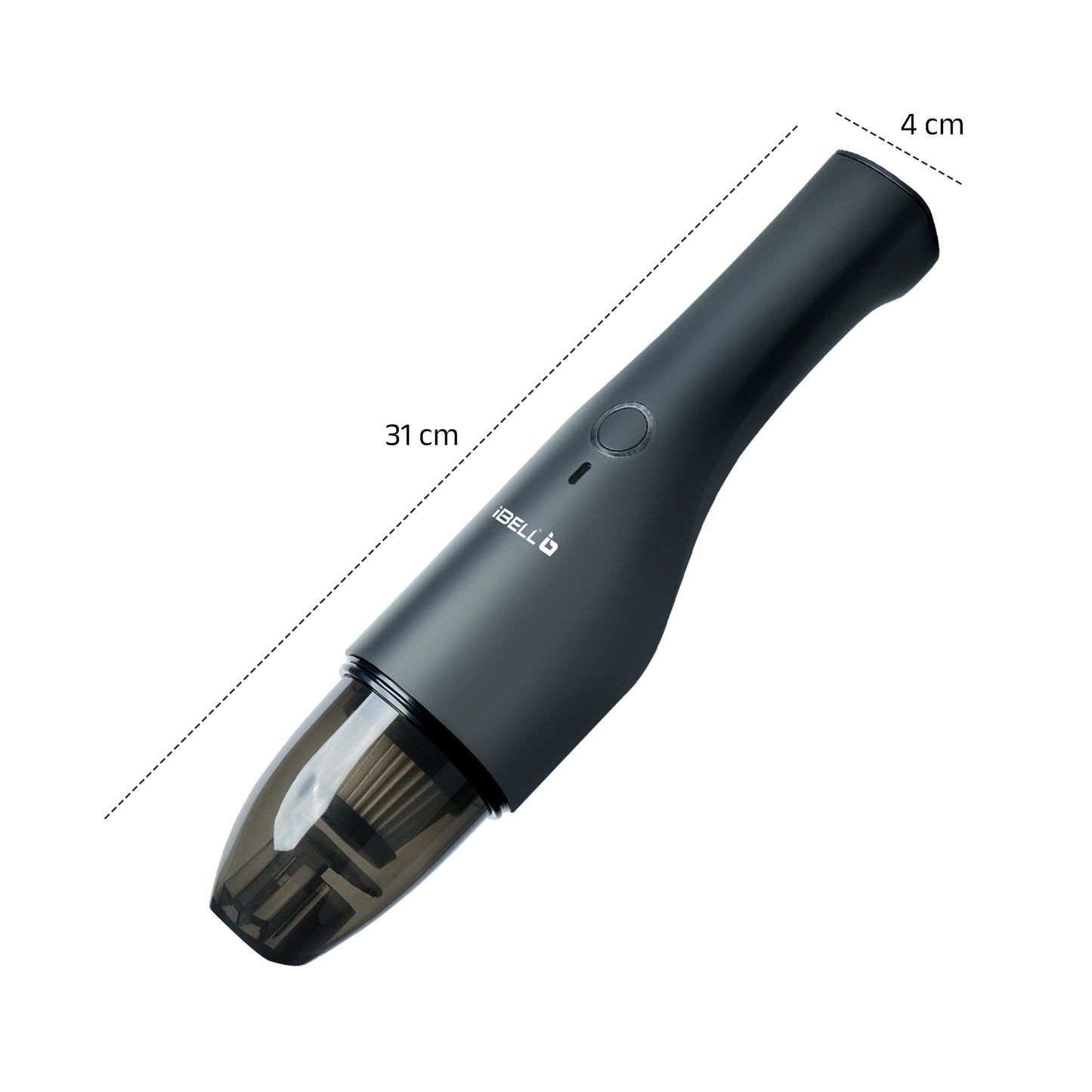 IBELL TURBOVAC700 Cordless Car Vacuum Cleaner – Rechargeable, Handheld, Wet & Dry Portable Vacuum with Powerful 7000 Pa Suction (Black)