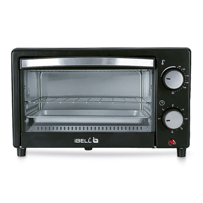 iBELL WAVE10 OTG Oven, 10 Litre, Compact Size, 1200W, Oven, Toaster, Griller, Precise Temperature & Timer Control (Black)