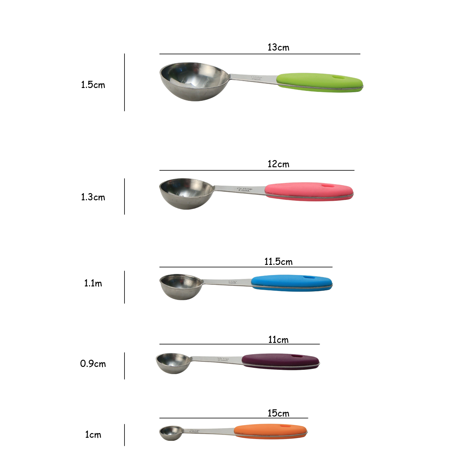 Stainless Steel Cooking Spoons Set Kitchen Cooking Essential Set 10 Pieces